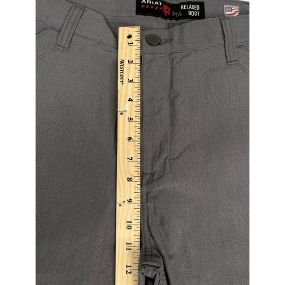 Ariat FR M4 Relaxed Duralight Ripstop Bootcut Pant Gray Men’s 34x34 10026002 - Picture 10 of 12